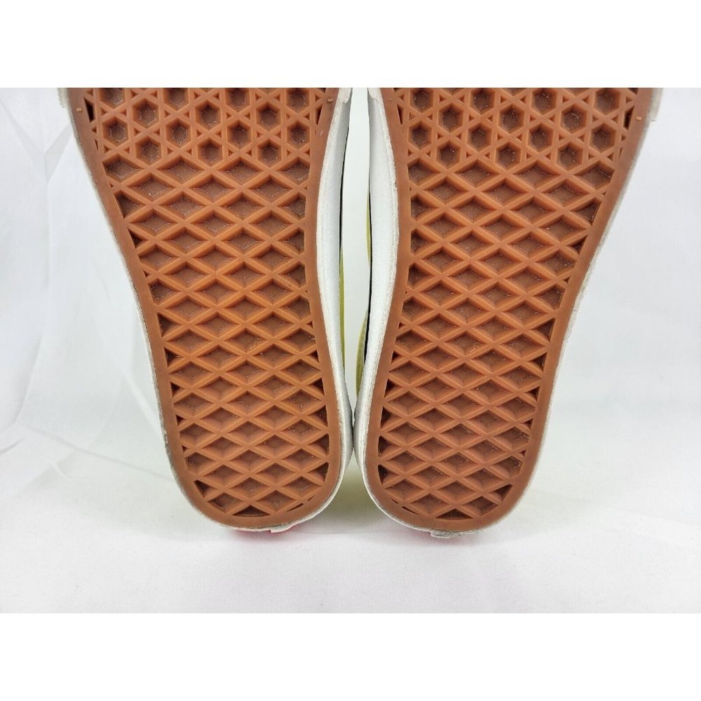 Vans Old Skool Shoes Sneakers Womens Size 6 Neon Highlighter Yellow White 508731 - Picture 11 of 12